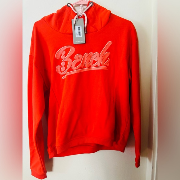 Bench 🇬🇧 Women's Bright Red Hoodie - Picture 1 of 6